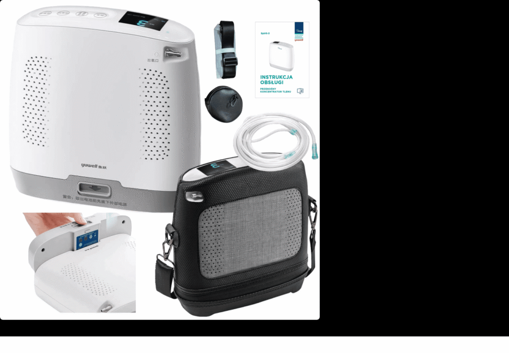 Yuwell Spirit-3 – lekki przenośny koncentrator tlenu dla aktywnych użytkowników yuwell spirit 3 – lekki przenośny koncentrator tlenu dla aktywnych użytkowników