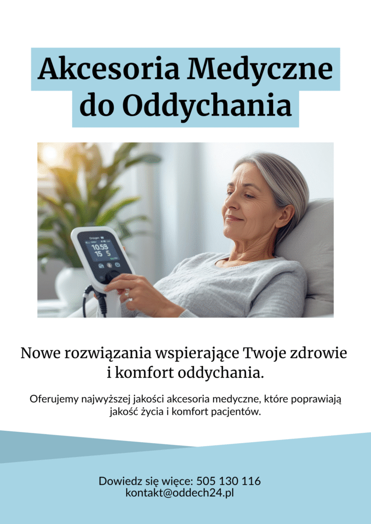 ulotka akcesoria medyczne do oddychania